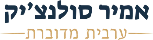 אמיר סולנצ׳יק, ערבית מדוברת